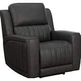 Pierce Zero Gravity Power Recliner w/ Power Head Rest & Lumbar in Homerun Dark Gray Leather